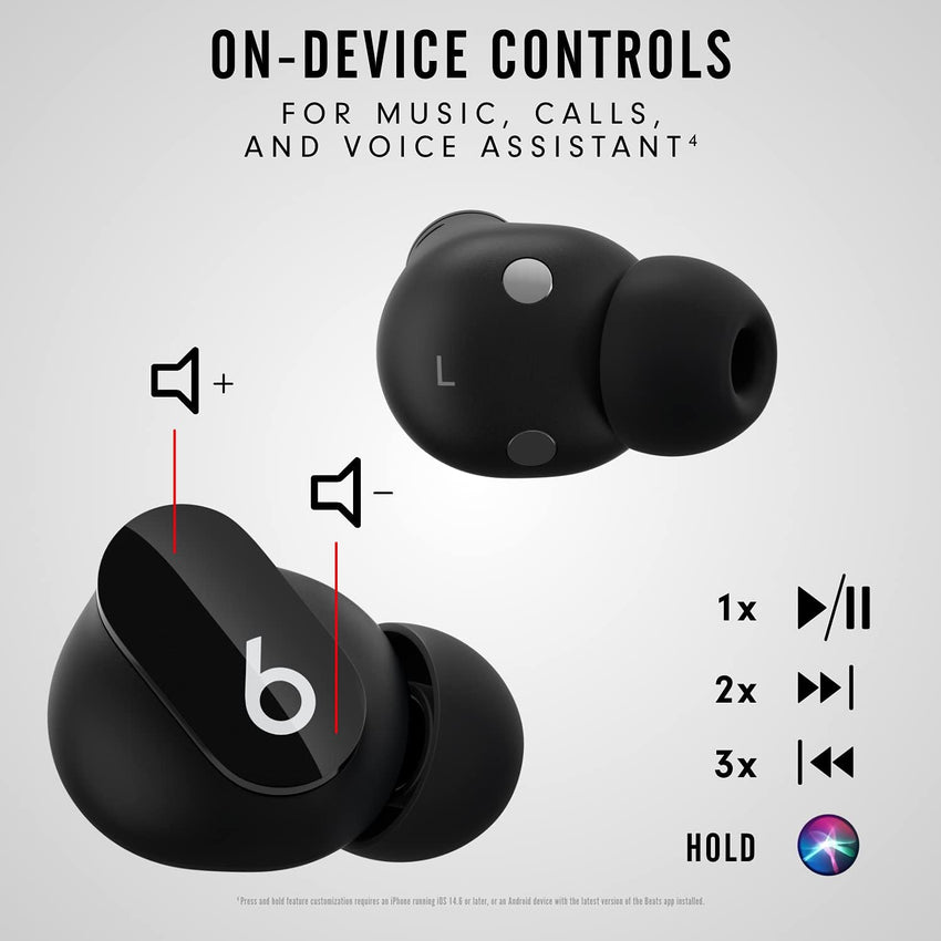 Beats Studio Buds - True Wireless Noise Cancelling Earbuds - Compatible with Apple & Android, Built-in Microphone, IPX4 Rating, Sweat Resistant Earphones