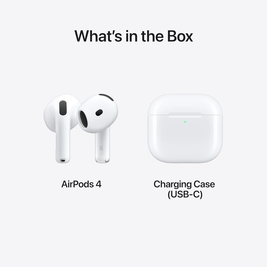 AirPods 4 with MagSafe Case (USB-C) Wireless Earbuds (White, True Wireless) Active Noise Cancellation，With One Year Warranty