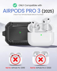 AirPods Case with Lock & Keychain & Cleaner Kit