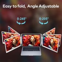 Portable LCD FHD IPS Gaming Backlit External Monitor High-Definition Dual Triple Screen Extender for Productivity Rospider